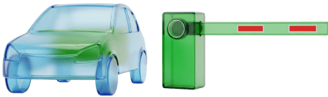 Иконка камеры и шлагбаума